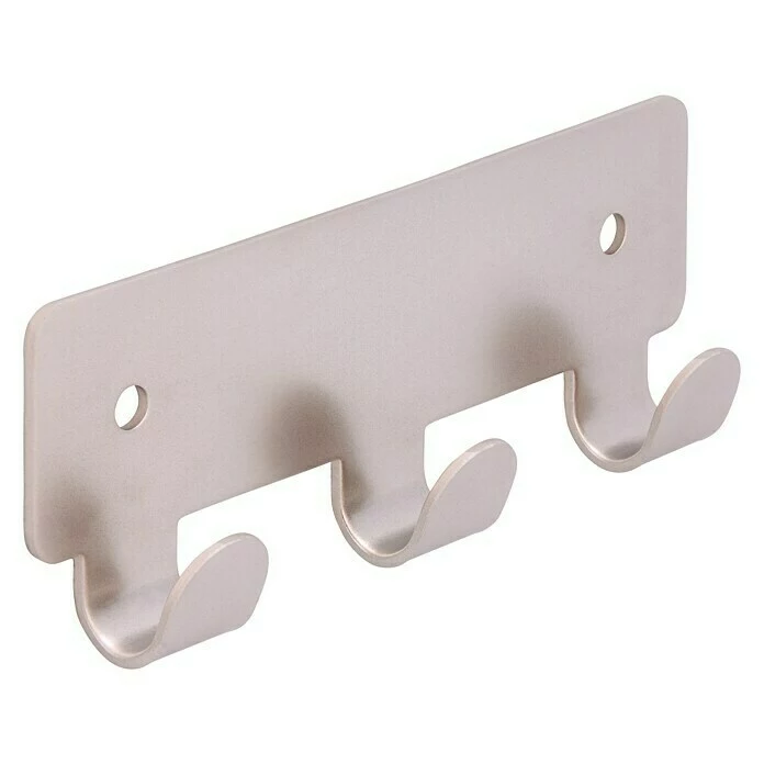 BAUHAUS Siro Hakenleiste L X H: 114 X 41 Mm, Anzahl Haken: 3 Stk., Vernickelt 3 BAUHAUS Siro Hakenleiste L X H: 114 X 41 Mm, Anzahl Haken: 3 Stk., Vernickelt – Bild 3