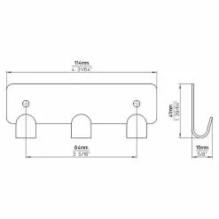 BAUHAUS Siro Hakenleiste L X H: 114 X 41 Mm, Anzahl Haken: 3 Stk., Vernickelt 9 BAUHAUS Siro Hakenleiste L X H: 114 X 41 Mm, Anzahl Haken: 3 Stk., Vernickelt -BAUHAUS 12 1470