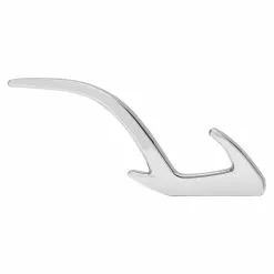 BAUHAUS Siro Garderobenhaken 2432/ZN1 L X B X H: 15 X 150 X 71 Mm, Anzahl Haken: 2 Stk., Chrom -BAUHAUS 12 1479