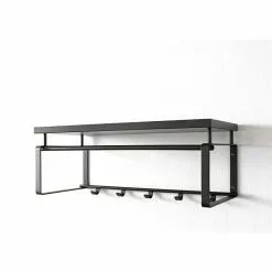 BAUHAUS Spinder Design Garderobenleiste Rex 3 Anzahl Haken: 5 Stk., L X B X H: 29 X 70 X 28 Cm