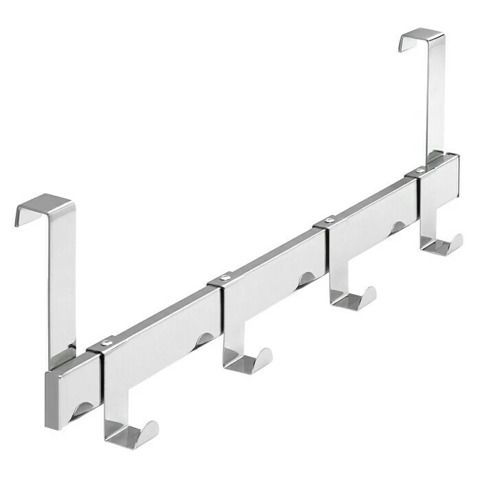 BAUHAUS Siro Türgarderobe 1443 Chrom L X H: 404 X 51 Mm, Anzahl Haken: 4 Stk., Verchromt 3 BAUHAUS Siro Türgarderobe 1443 Chrom L X H: 404 X 51 Mm, Anzahl Haken: 4 Stk., Verchromt – Bild 3