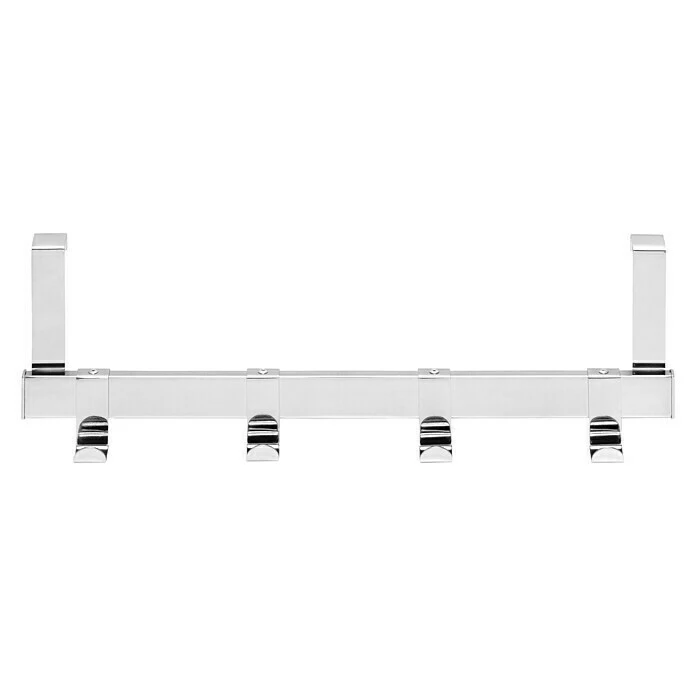 BAUHAUS Siro Türgarderobe 1443 Chrom L X H: 404 X 51 Mm, Anzahl Haken: 4 Stk., Verchromt 4 BAUHAUS Siro Türgarderobe 1443 Chrom L X H: 404 X 51 Mm, Anzahl Haken: 4 Stk., Verchromt – Bild 4