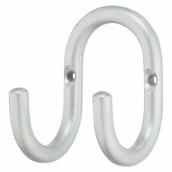 BAUHAUS Garderobenhaken Ausstattung: 2 Haken, Lochabstand: 50 Mm, Edelstahl