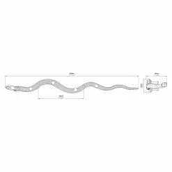 BAUHAUS Siro Hakenleiste 2088 Chrom L X H: 369 X 40 Mm, Anzahl Haken: 4 Stk. -BAUHAUS 12 1547