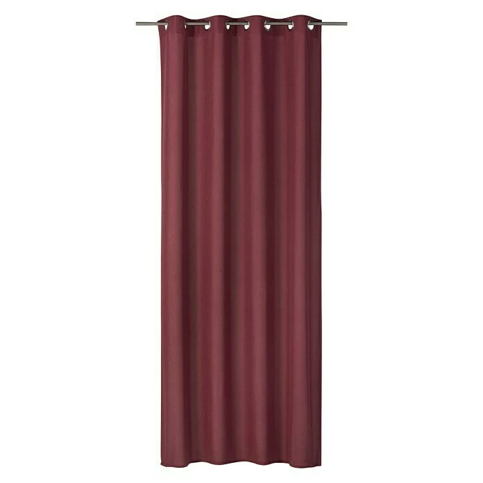 BAUHAUS Elbersdrucke Ösenschal Lino Bordeaux, 140 X 255 Cm, 100 % Polyester 1 BAUHAUS Elbersdrucke Ösenschal Lino Bordeaux, 140 X 255 Cm, 100 % Polyester