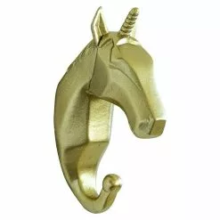 BAUHAUS Garderobenhaken Einhorn L X B X H: 4 X 7 X 12 Cm, Gold