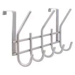 BAUHAUS Siro Türgarderobe 2257 Edelstahl L X H: 340 X 151 Mm, Anzahl Haken: 5 Stk. -BAUHAUS 12 1577