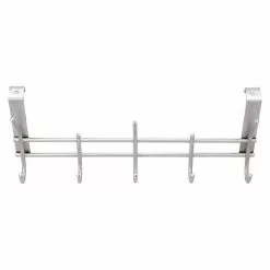 BAUHAUS Siro Türgarderobe 2257 Edelstahl L X H: 340 X 151 Mm, Anzahl Haken: 5 Stk. -BAUHAUS 12 1578