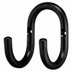 BAUHAUS Häfele Garderobenhaken Mit 2 Haken, Schwarz B X H: 60 X 85 Mm, Stahl, 1 Stk.