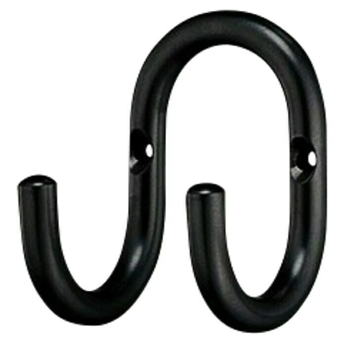 BAUHAUS Häfele Garderobenhaken Mit 2 Haken, Schwarz B X H: 60 X 85 Mm, Stahl, 1 Stk. 1 BAUHAUS Häfele Garderobenhaken Mit 2 Haken, Schwarz B X H: 60 X 85 Mm, Stahl, 1 Stk.