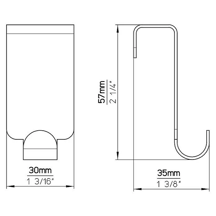 BAUHAUS Siro Garderobenhaken 2179 L X H: 60 X 30 Mm, Ausstattung: 5 Haken, Verchromt 5 BAUHAUS Siro Garderobenhaken 2179 L X H: 60 X 30 Mm, Ausstattung: 5 Haken, Verchromt – Bild 5