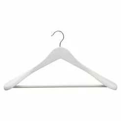BAUHAUS Pador Kleiderbügel Formbügel Lotusholz Weiss, Holz
