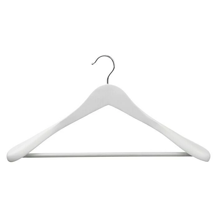 BAUHAUS Pador Kleiderbügel Formbügel Lotusholz Weiss, Holz 1 BAUHAUS Pador Kleiderbügel Formbügel Lotusholz Weiss, Holz