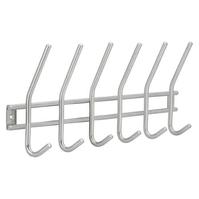 BAUHAUS Siro Garderobenleiste 2196-460N1V L X B X H: 460 X 160 X 50 Mm, Anzahl Haken: 6 Stk. 3 BAUHAUS Siro Garderobenleiste 2196-460N1V L X B X H: 460 X 160 X 50 Mm, Anzahl Haken: 6 Stk. – Bild 3