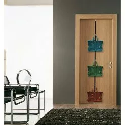 BAUHAUS Siro Wand- & Türgarderobenleiste H206/A3ZN1V1B L X B X H: 25 X 2.080 X 37 Mm, Anzahl Haken: 3 Stk., Schwarz -BAUHAUS 12 1666