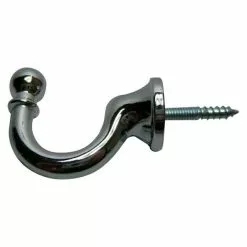 BAUHAUS Möbelhaken Länge: 30 Mm, Schwarz, Messing