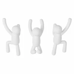 BAUHAUS Kleiderhaken Buddy 7,5 X 16,8 Cm, Weiß, Traglast: 2,2 Kg/Haken