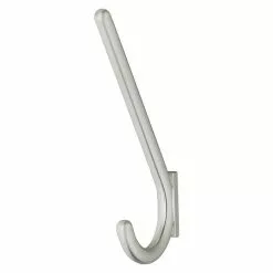 BAUHAUS Garderobenhaken Ausstattung: 1 Haken, Lochabstand: 32 Mm, Vernickelt Matt, Rund