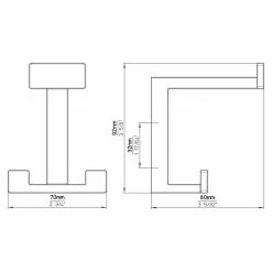 BAUHAUS Siro Garderobenhaken 2324/PB12 L X B X H: 70 X 92 X 80 Mm, Anzahl Haken: 3 Stk. 10 BAUHAUS Siro Garderobenhaken 2324/PB12 L X B X H: 70 X 92 X 80 Mm, Anzahl Haken: 3 Stk. -BAUHAUS 12 1756