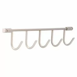 BAUHAUS Siro Garderobenleiste L X B X H: 360 X 56 X 36 Mm, Anzahl Haken: 5 Stk.