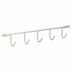 BAUHAUS Siro Garderobenleiste L X B X H: 360 X 56 X 36 Mm, Anzahl Haken: 5 Stk. -BAUHAUS 12 1787