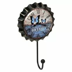 BAUHAUS Nesu Garderobenhaken Uhr Schmetterling L X B X H: 190 X 110 X 45 Mm, Anzahl Haken: 1 Stk.