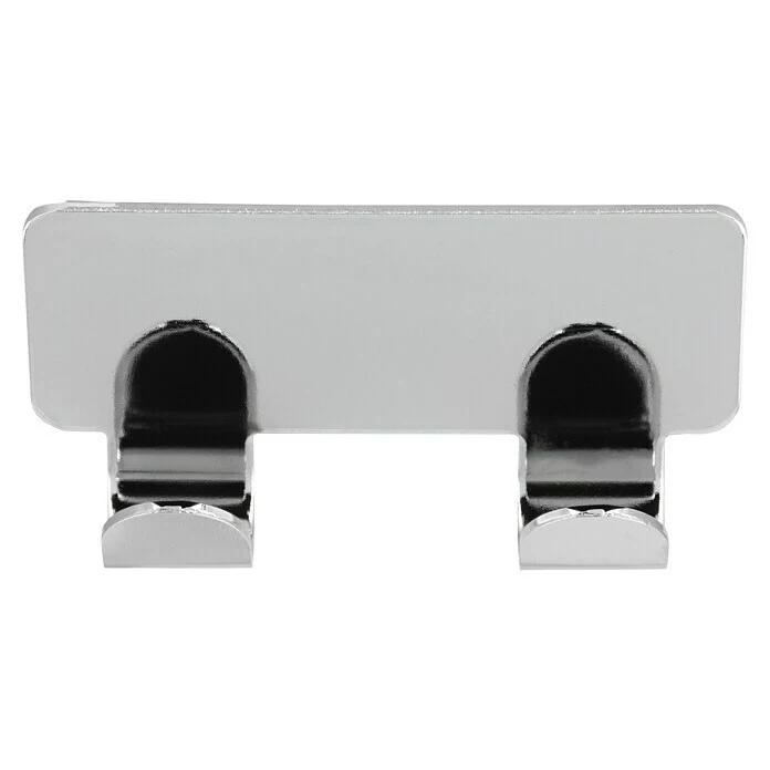 BAUHAUS Siro Hakenleiste 2178-72ZN1KV1S 72 X 16 Mm, Anzahl Haken: 2 Stk., Verchromt Poliert 2 BAUHAUS Siro Hakenleiste 2178-72ZN1KV1S 72 X 16 Mm, Anzahl Haken: 2 Stk., Verchromt Poliert – Bild 2