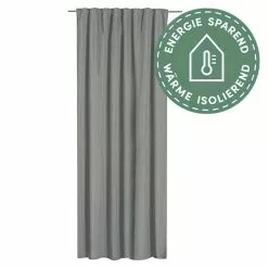 BAUHAUS Elbersdrucke Verdunkelungsvorhang Sundown Grau, B X H: 140 X 255 Cm, 100 % Polyester