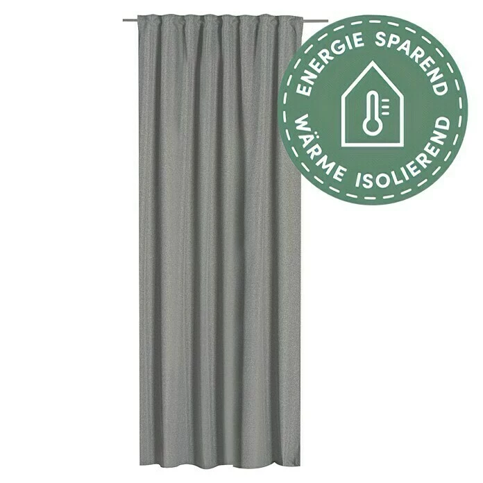 BAUHAUS Elbersdrucke Verdunkelungsvorhang Sundown Grau, B X H: 140 X 255 Cm, 100 % Polyester 1 BAUHAUS Elbersdrucke Verdunkelungsvorhang Sundown Grau, B X H: 140 X 255 Cm, 100 % Polyester