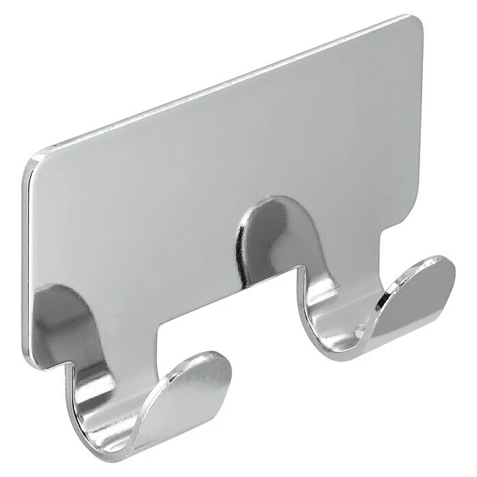 BAUHAUS Siro Hakenleiste 2178-72ZN1KV1S 72 X 16 Mm, Anzahl Haken: 2 Stk., Verchromt Poliert 4 BAUHAUS Siro Hakenleiste 2178-72ZN1KV1S 72 X 16 Mm, Anzahl Haken: 2 Stk., Verchromt Poliert – Bild 4