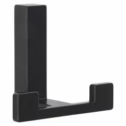 BAUHAUS Siro Garderobenhaken L X B X H: 70 X 61 X 40 Mm, Anzahl Haken: 2 Stk., Schwarz