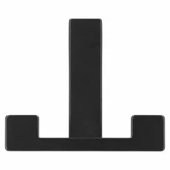 BAUHAUS Siro Garderobenhaken L X B X H: 70 X 61 X 40 Mm, Anzahl Haken: 2 Stk., Schwarz -BAUHAUS 12 1848