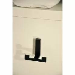 BAUHAUS Siro Garderobenhaken L X B X H: 70 X 61 X 40 Mm, Anzahl Haken: 2 Stk., Schwarz -BAUHAUS 12 1851