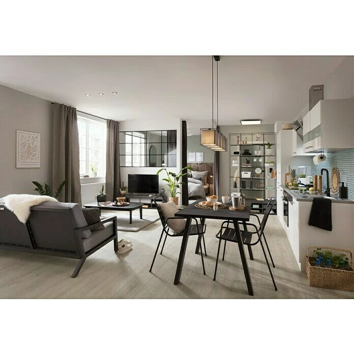 BAUHAUS Elbersdrucke Verdunkelungsvorhang Sundown Grau, B X H: 140 X 255 Cm, 100 % Polyester 5 BAUHAUS Elbersdrucke Verdunkelungsvorhang Sundown Grau, B X H: 140 X 255 Cm, 100 % Polyester – Bild 5