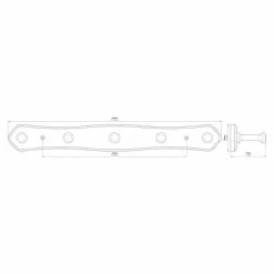 BAUHAUS Siro Garderobenleiste S126-460HZ5 L X B X H: 460 X 60 X 77 Mm, Anzahl Haken: 5 Stk. -BAUHAUS 12 1866