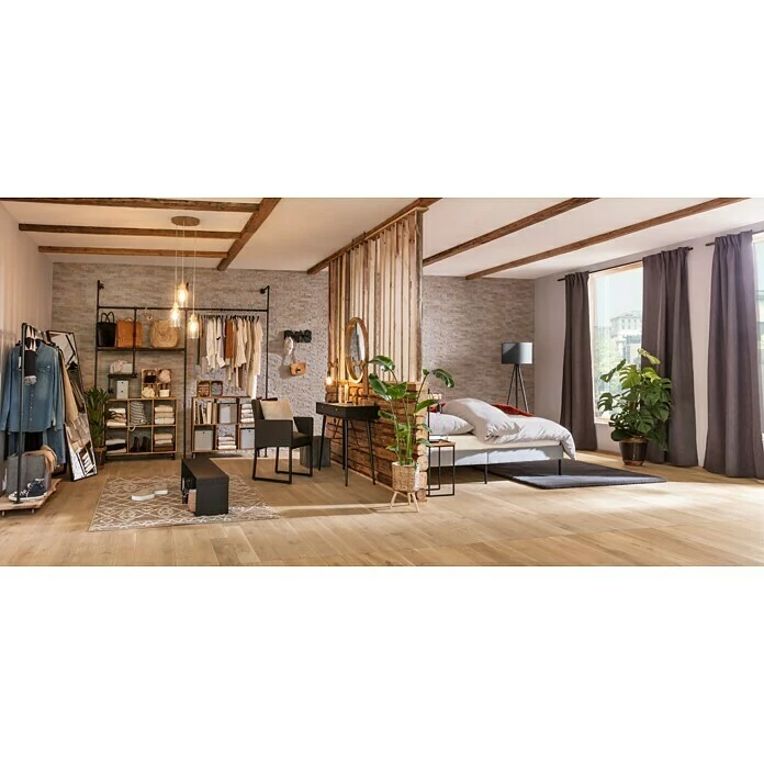 BAUHAUS Elbersdrucke Verdunkelungsvorhang Sundown Grau, B X H: 140 X 255 Cm, 100 % Polyester 6 BAUHAUS Elbersdrucke Verdunkelungsvorhang Sundown Grau, B X H: 140 X 255 Cm, 100 % Polyester – Bild 6