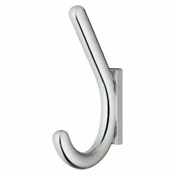 BAUHAUS Mantelhaken Ausstattung: 1 Haken, Lochabstand: 32 Mm, Verchromt Poliert, Rund