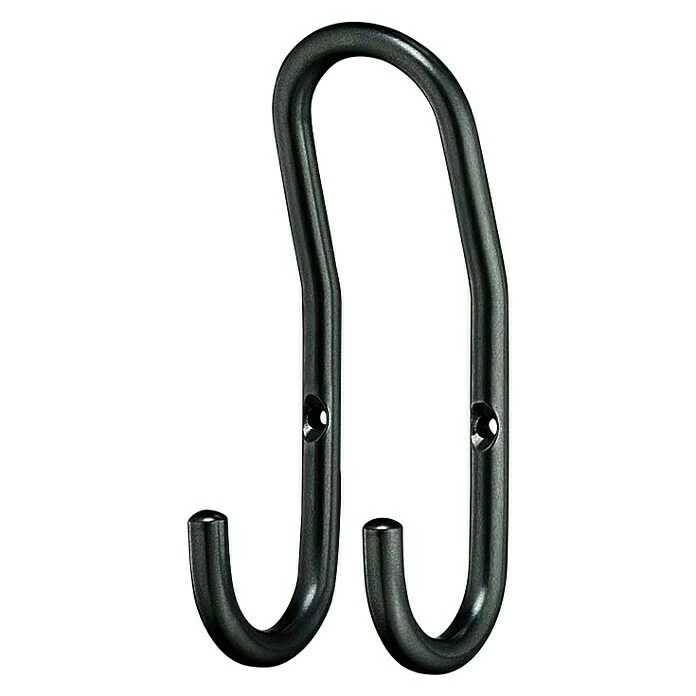 BAUHAUS Häfele Garderobenhaken Mit 2 Haken, Schwarz B X H: 60 X 150 Mm, Stahl, 1 Stk. 1 BAUHAUS Häfele Garderobenhaken Mit 2 Haken, Schwarz B X H: 60 X 150 Mm, Stahl, 1 Stk.