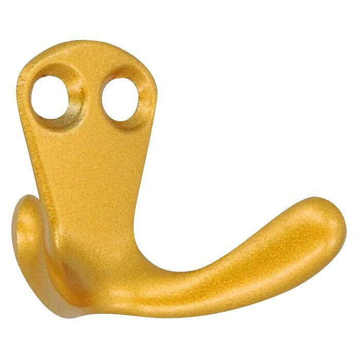 BAUHAUS Siro Garderobenhaken 1134PB13 L X B X H: 44 X 33 X 22 Mm, Anzahl Haken: 2 Stk. 2 BAUHAUS Siro Garderobenhaken 1134PB13 L X B X H: 44 X 33 X 22 Mm, Anzahl Haken: 2 Stk. – Bild 2