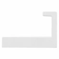 BAUHAUS Siro Garderobenhaken L X B X H: 15 X 61 X 40 Mm, Anzahl Haken: 1 Stk., Weiß -BAUHAUS 12 1913