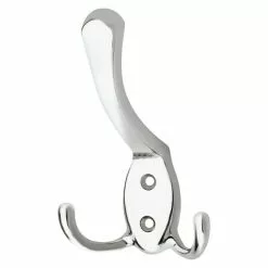 BAUHAUS Garderobenhaken Ausstattung: 3 Haken, Lochabstand: 20 Mm, Verchromt Poliert