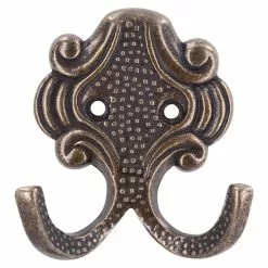 BAUHAUS Siro Garderobenhaken 431/ZN10 L X B X H: 61 X 65 X 28 Mm, Anzahl Haken: 1 Stk., Messing - Antik