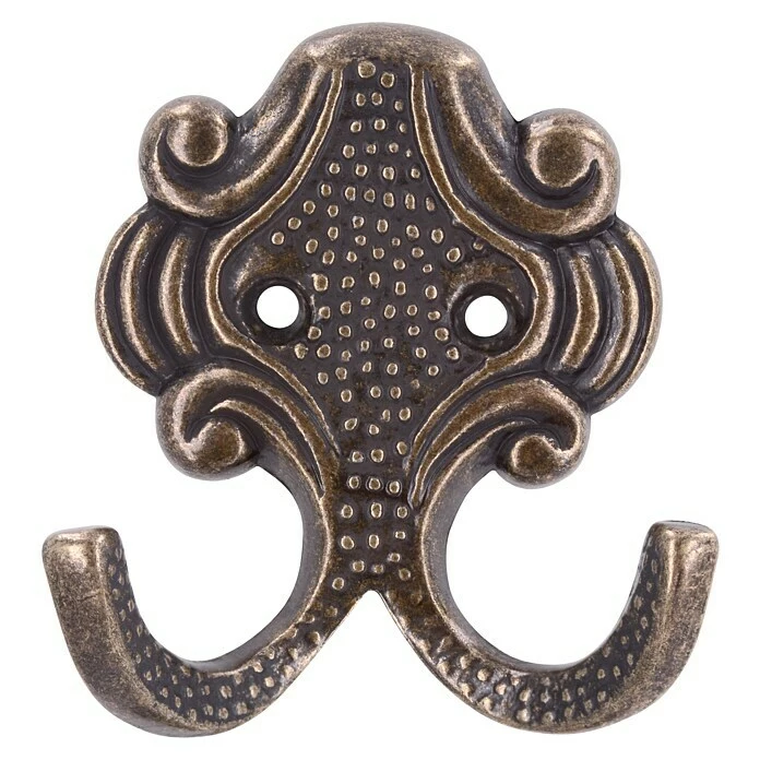 BAUHAUS Siro Garderobenhaken 431/ZN10 L X B X H: 61 X 65 X 28 Mm, Anzahl Haken: 1 Stk., Messing - Antik 1 BAUHAUS Siro Garderobenhaken 431/ZN10 L X B X H: 61 X 65 X 28 Mm, Anzahl Haken: 1 Stk., Messing - Antik