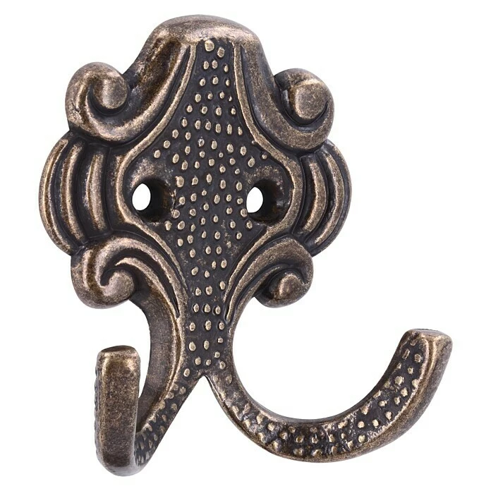 BAUHAUS Siro Garderobenhaken 431/ZN10 L X B X H: 61 X 65 X 28 Mm, Anzahl Haken: 1 Stk., Messing - Antik 2 BAUHAUS Siro Garderobenhaken 431/ZN10 L X B X H: 61 X 65 X 28 Mm, Anzahl Haken: 1 Stk., Messing - Antik – Bild 2