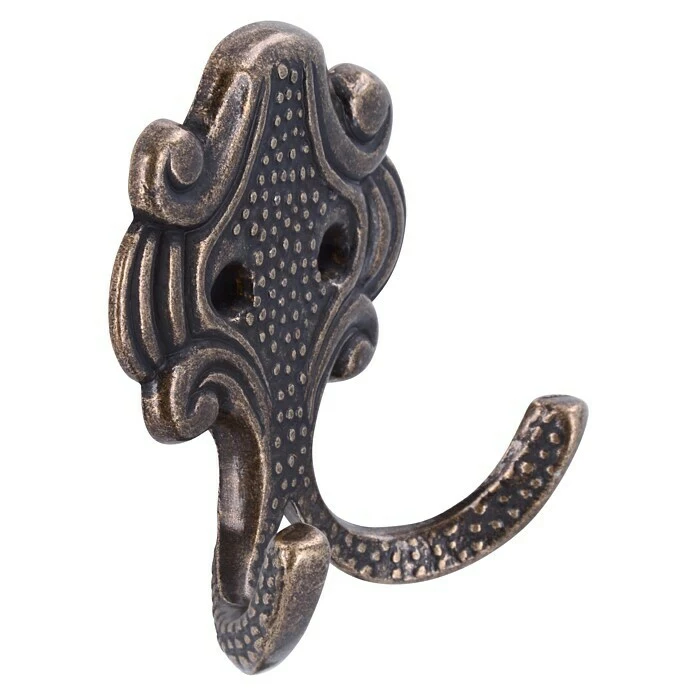 BAUHAUS Siro Garderobenhaken 431/ZN10 L X B X H: 61 X 65 X 28 Mm, Anzahl Haken: 1 Stk., Messing - Antik 3 BAUHAUS Siro Garderobenhaken 431/ZN10 L X B X H: 61 X 65 X 28 Mm, Anzahl Haken: 1 Stk., Messing - Antik – Bild 3