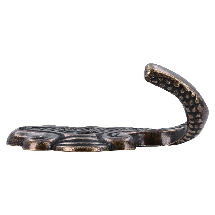 BAUHAUS Siro Garderobenhaken 431/ZN10 L X B X H: 61 X 65 X 28 Mm, Anzahl Haken: 1 Stk., Messing - Antik 4 BAUHAUS Siro Garderobenhaken 431/ZN10 L X B X H: 61 X 65 X 28 Mm, Anzahl Haken: 1 Stk., Messing - Antik – Bild 4