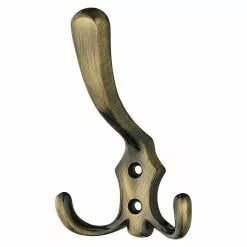 BAUHAUS Garderobenhaken Ausstattung: 3 Haken, Lochabstand: 20 Mm, Braun Durchgerieben