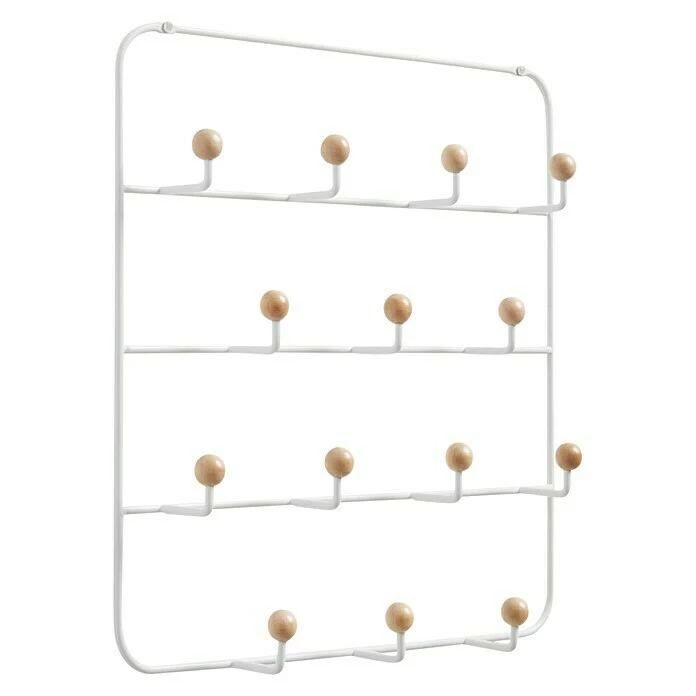 BAUHAUS Umbra Garderobenhaken Estique L X B X H: 8,9 X 36,2 X 60,3 Cm, Anzahl Haken: 14 Stk., Weiß 1 BAUHAUS Umbra Garderobenhaken Estique L X B X H: 8,9 X 36,2 X 60,3 Cm, Anzahl Haken: 14 Stk., Weiß