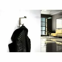 BAUHAUS Siro Garderobenhaken 2324/ZN21 L X B X H: 70 X 92 X 80 Mm, Anzahl Haken: 1 Stk., Farbe: Edelstahl -BAUHAUS 12 2005