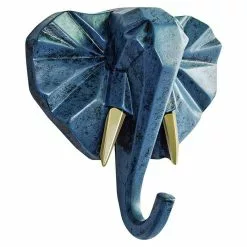 BAUHAUS Garderobenhaken Elefant L X B X H: 10,6 X 4 X 10,8 Cm, Blau